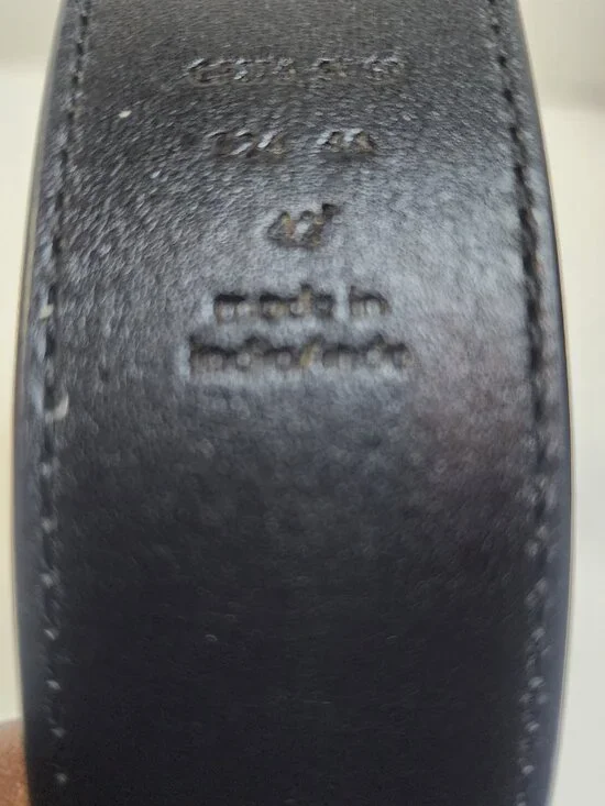 Coach Unisex Black Logo Dress Belt Adjustable Buckle Size 42 Designer New! - Picture 4 of 12